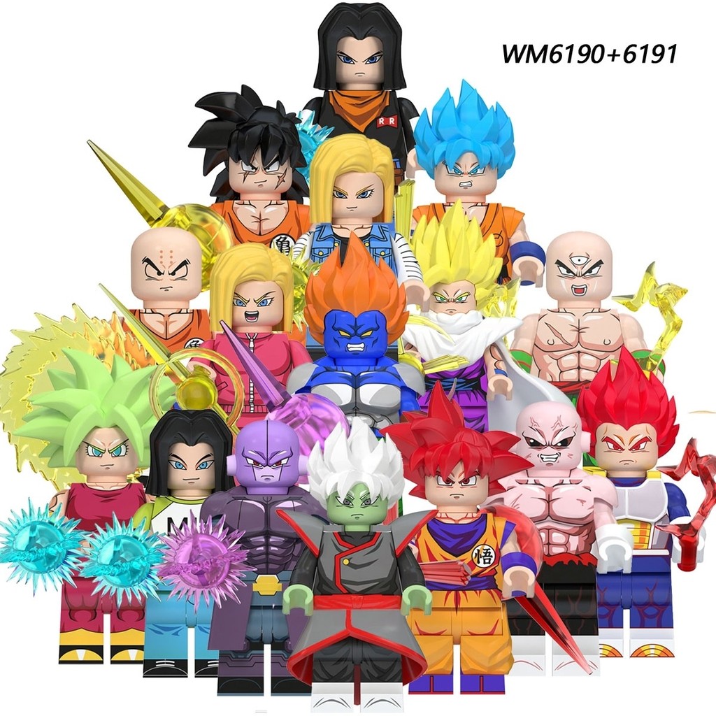 Khối xây dựng / Tương thích với Lego WM6180 Dragon Ball No. 18 Đồ chơi khối xây dựng lắp ráp Son Goku Tianklin WM6181