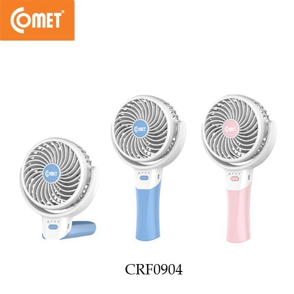 Quạt Sạc Mini gấp gọn cầm tay Comet CRF0904 3W sạc USB dung lượng pin 1.200mAh màu ngẫu nhiên