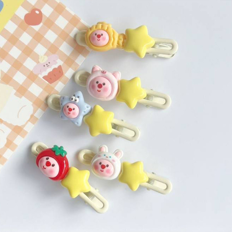 [Thạch] Kẹp tóc hình ngôi sao dễ thương Loopy Kẹp tóc bên học sinh Phụ kiện tóc dễ thương Kẹp tóc ho