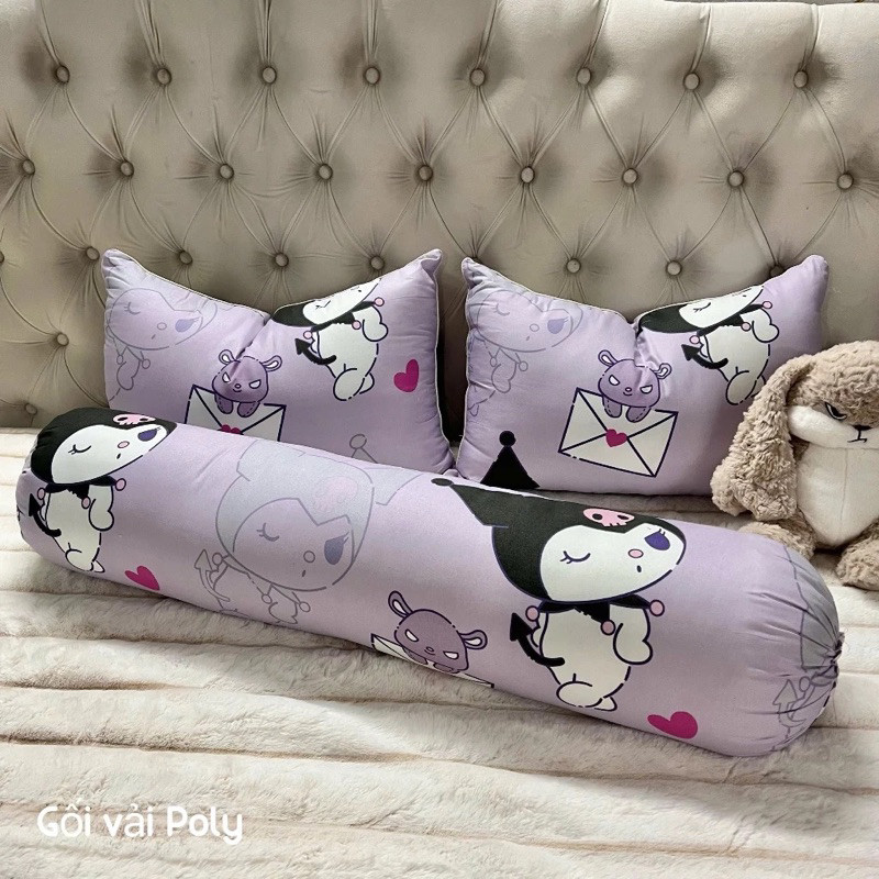 ⚡HOT⚡ COMBO 2 GỐI NẰM KÈM GỐI ÔM KUROMI HÀNG LOẠI 1 HÚT CHÂN KHÔNG XUẤT KHẨU