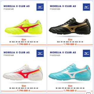 [Chính hãng] Giày Đá Bóng  Mizuno Morelia II Club AS sân cỏ nhân tạo