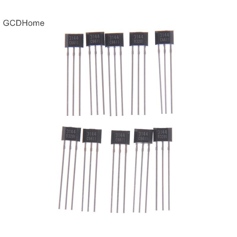 Gcdhome 10 chiếc AH3144E OH3144 3144 Cảm biến hiệu ứng Hall Máy dò từ tính HOT