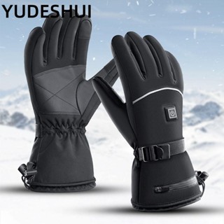 Găng tay sưởi ấm YudhUI, Găng tay xe máy sưởi ấm bằng pin sạc 4000mAh, Găng tay trượt tuyết điện sưởi ấm chống thấm nước dành cho nam nữ