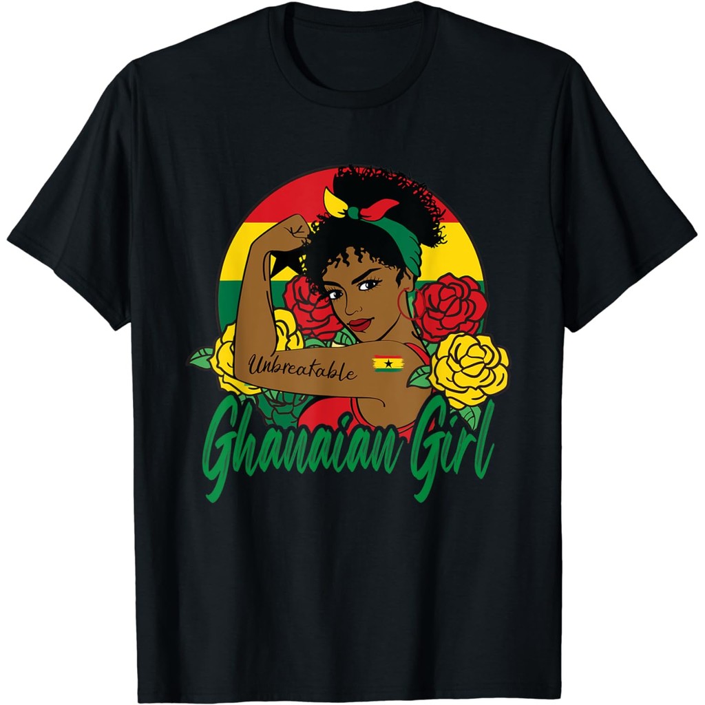 2024 bánh quế cho bạn bè Cô gái Ghana Người phụ nữ Ghana Cờ Áo thun Cờ Áo thun Áo sơ mi Đồ họa mùa h