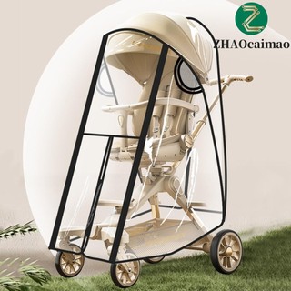ZHAOCAIMAO Vỏ chống mưa cho xe đẩy em bé, chống nước chống gió, du lịch đa năng, áo mưa trong suốt dễ quan sát