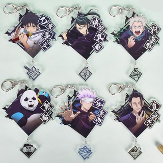 Jujutsu kaisen Gojo Satoru Geto Suguru Inumaki Toge Anime Mặt Dây Chuyền Acrylic Hình Móc Khóa Móc Khóa Bộ Sưu Tập Mô Hình Quà Tặng Cosplay