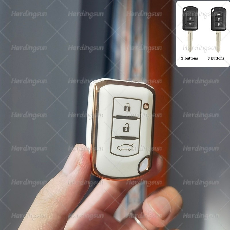 Ốp lưng chìa khóa xe Mitsubishi Montero Mirage G4 Strada GLS / GLX tpu Mitsubishi Mirage 2022 Attrag