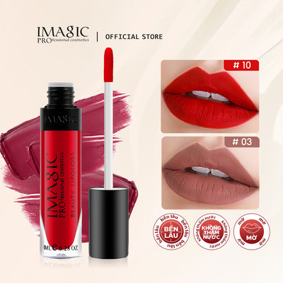 Son môi IMAGIC lp-202 kết cấu lì bền màu chống nước không dính cốc 30g
