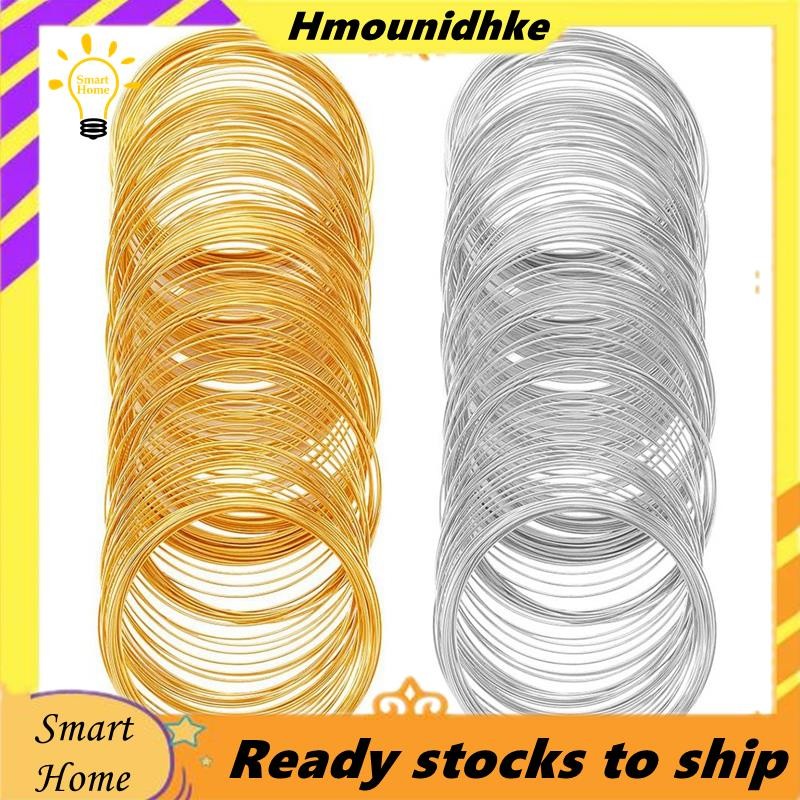 400 Vòng Dây Nhớ Vòng Tay Trang Sức Số Lượng Lớn Dây Nhớ Tay Vàng Bạc Thép Đính Hạt Dây