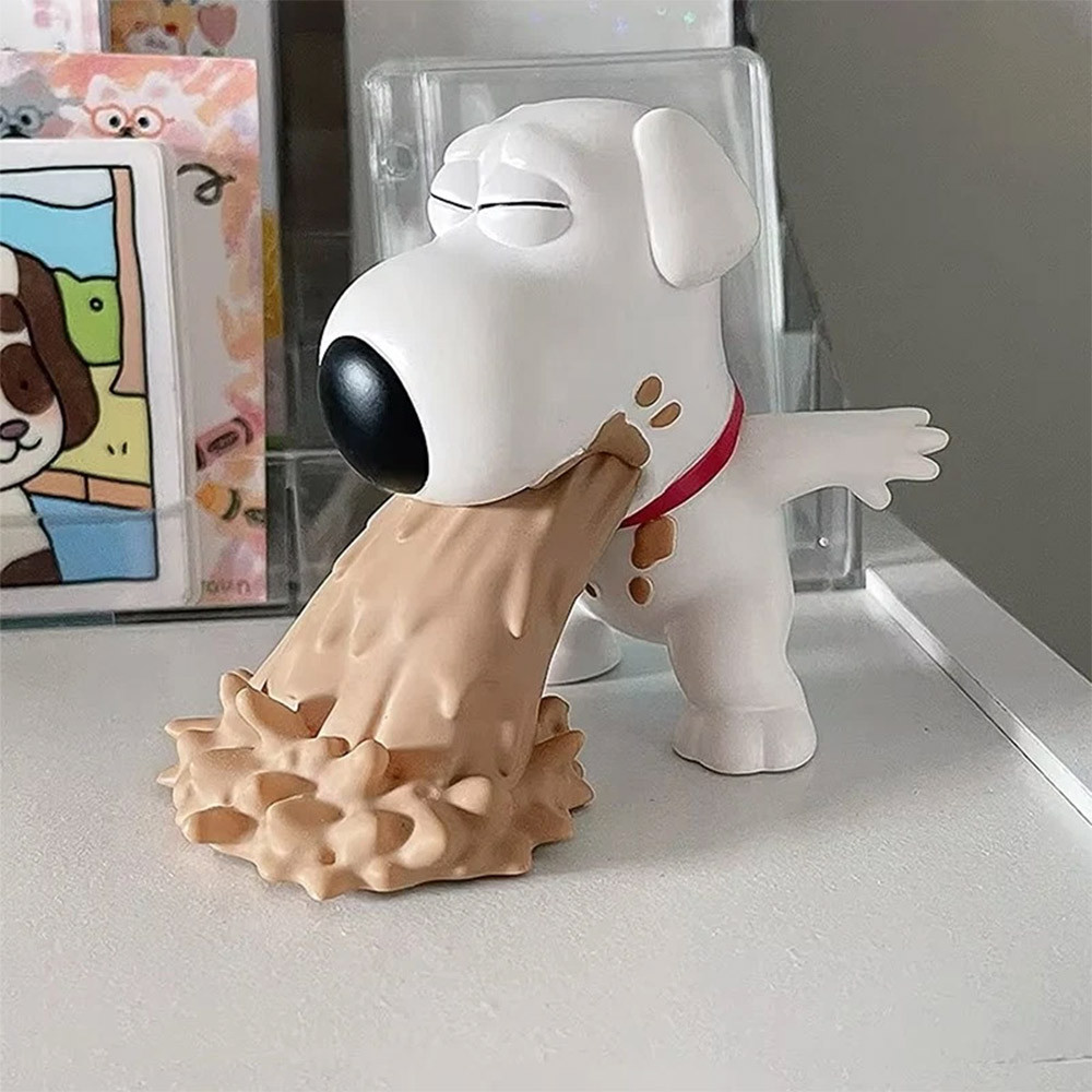 8cm Family Guy Brian vomit Model Action Figure Toys Gift