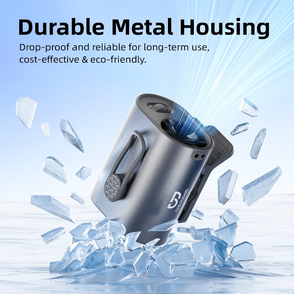 Quạt kẹp eo GOOJODOQ GFS011, tốc độ gió 11m/s, có thể điều chỉnh 360°, thích hợp sử dụng trong công việc và ngoài trời | BigBuy360 - bigbuy360.vn