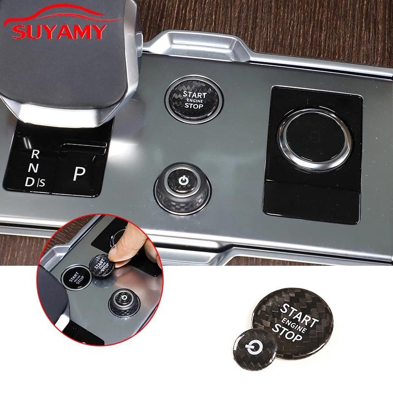 Dành Cho Land Rover Range Rover Vogue L460 2023 Sợi Carbon Thật Tự Động Động Cơ Khởi Động / Nút Dừng