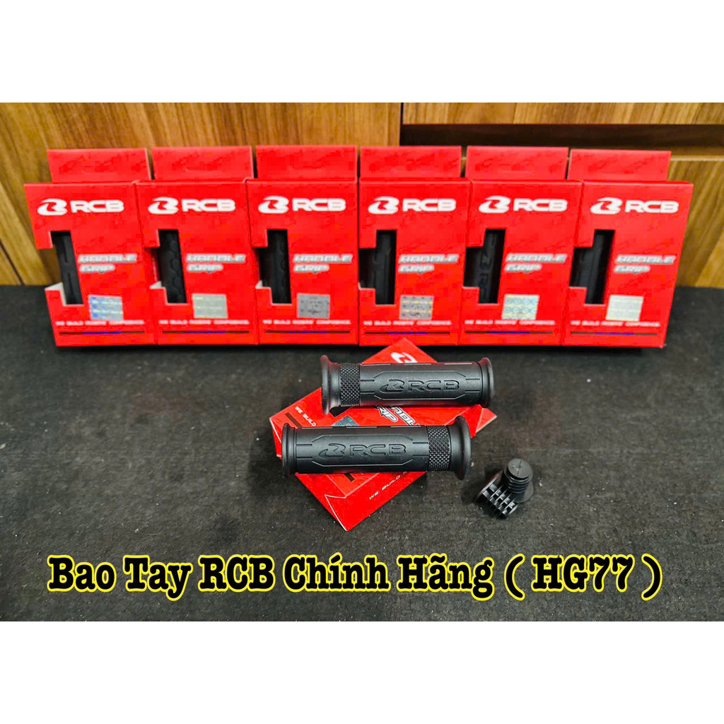 Bao Tay Cao Su RCB HG77 Hàng Chính Hãng RCB Gắn Được Tất Cả Các Loại Xe ( Màu Đen ) ////