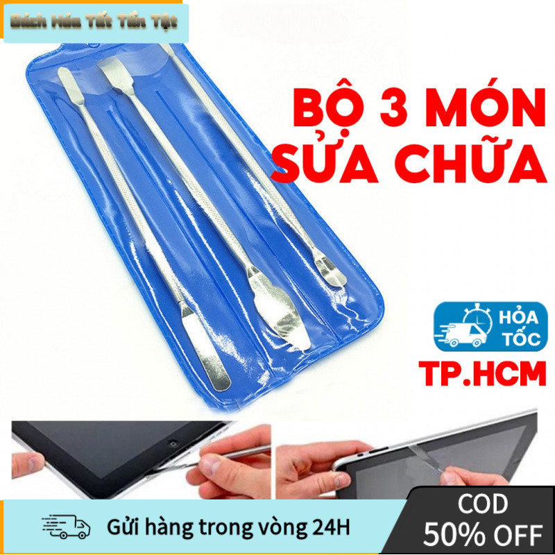 【COD】Bộ 3 Món Dụng Cụ Cạy Mở Sửa Chữa Điện Thoại, Laptop – Inox Cứng Cáp, Dễ Tháo Lắp Thiết Bị
