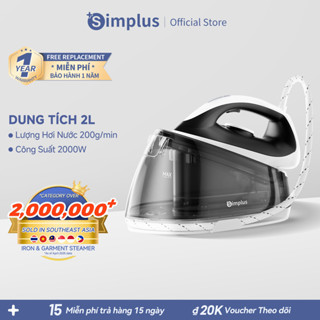 Simplus Bàn Ủi Hơi Nước Gia Đình Dung Tích Lớn 2L GTJH021 - Bảo Hành 1 Năm 1 Đổi 1