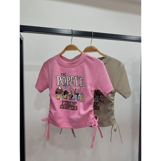 Áo babytee Popeyes rút eo bé gái