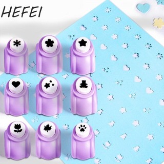 HEFEI DIY Hole Puncher Handmade Giấy Tím Tông Đơ Cắt Giấy DIY Thủ Công Dụng Cụ Thêu Sò Dập Nổi Đấm