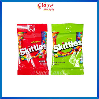 Kẹo trái cây Skittles hương trái cây gói 15g banhkeogiare