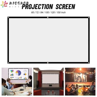 Rèm máy chiếu mioshop 60 72 84 100 120 150 inch ngoài trời tại nhà dễ dàng cài đặt màn hình chiếu