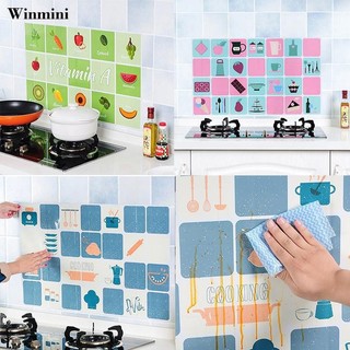 Miếng dán tường nhà bếp chống dầu mỡ 45x75cm chất lượng