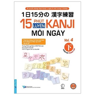 Sách - 15 Phút Luyện Kanji Mỗi Ngày - Vol 4