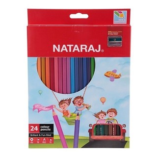 Hộp bút chì dài 24 màu nataraj na-f24 - nataraj