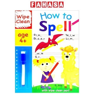 Wipe clean i can spell - book with pen age 6+