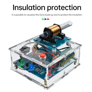  Pcbfun Súng điện từ điện áp cao Bộ DIY Bảng mạch hàn thực hành các bộ phận thí nghiệm điện tử 