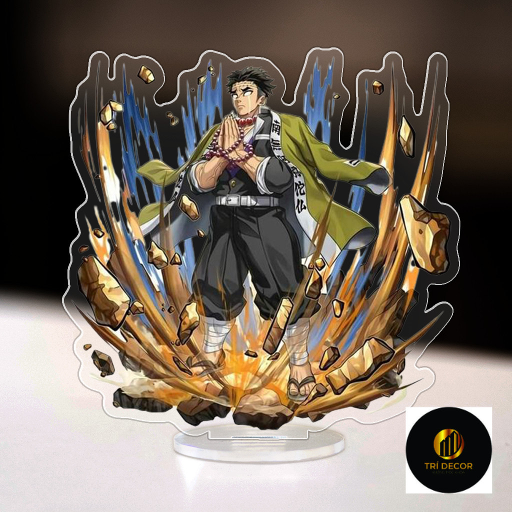 Mô Hình Standee, Móc Khoá Gyomei Himejima Kimetsu No Yaiba Manga Anime Qùa tặng bạn bè