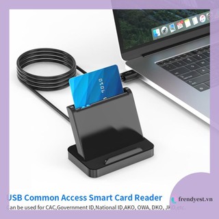 [Frendyest.vn] SCR816 USB Smart ID IC SIM CAC Card Reader cho Windows 10 8 7 Max OS Linux