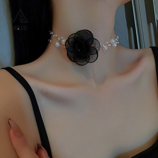 Allgoods1 Vòng Cổ Ngọc Trai Mới Sợi Hình Học Hoa Xương Đòn Choker Nữ Đảng Mặt Dây Chuyền Hạt Thanh Lịch Cá Tính Trang Sức Thời Trang