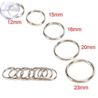 Kamembelling 100 cái / lốc móc chìa khóa diy kim loại chìa khóa chia nhẫn vòng kim loại móc khóa en