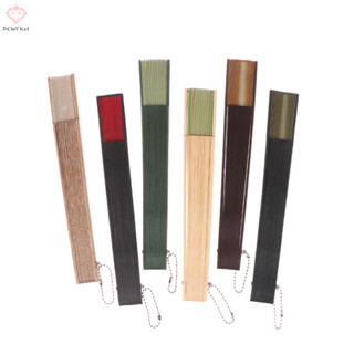   Pcwkkef  Khắc Tre Gấp Quạt Cưới Tay Quạt Đảng Chống Đỡ Trung Quốc Quạt Tre Vintage Rỗng Cổ Điển Gấp Quạt Mới 