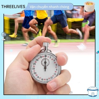 Đồng hồ bấm giờ cơ học 15’30” Vòng thể thao Chronograph Hẹn giờ chạy Bộ dụng cụ giảng dạy vật lý THREELIVES