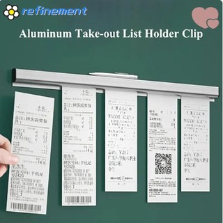 Kẹp giấy vé REFINEMENT, Dụng cụ sắp xếp đơn hàng mang đi bằng hợp kim, Giá đỡ thực đơn 30 / 40 / 50cm bền bỉ Nhà bếp