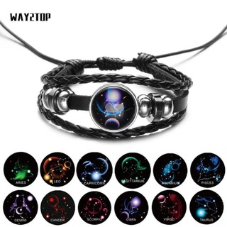 WAY2TOP đeo tay đính hạt hoạ tiết cung hoàng đạo sáng tạo