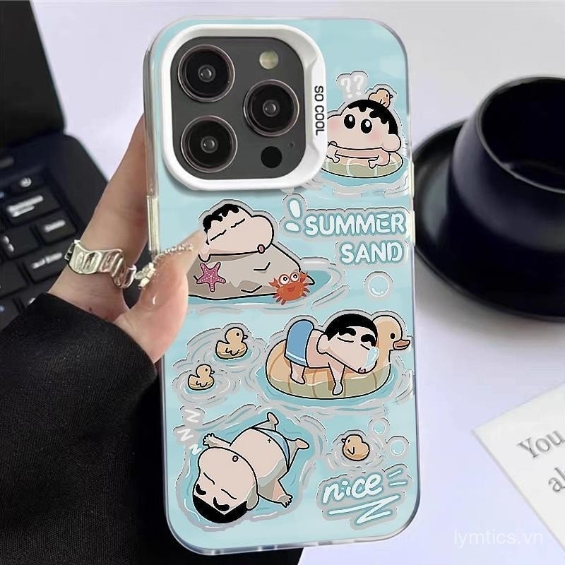 Ốp điện thoại ốp bảo vệ điện thoại di động mùa hè vui nhộn bơi hoạt hình bút chì màu Xiaomi Ốp điện 