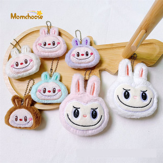 Mặt dây chuyền Labubububububumu dễ thương MOMCHOOS, búp bê trâm cài trang phục thỏ sang trọng