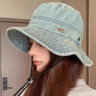 Mismemo Hàn Quốc Influencer Ren Chống Gió Phương Tây Cao Bồi Xô Mũ Nữ Mùa Hè Chống Nắng Mũ Câu Cá Ngoài Trời Đi Bộ Đường Dài