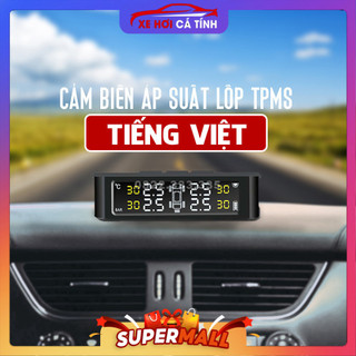 Cảm biến áp suất lốp van trong tpms việt nam - kết nối không dây - màn hình hiển thị thông số lốp - bh 12 tháng