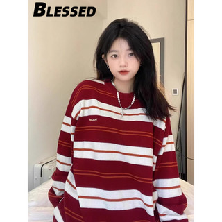 Blessed áo len cardigan áo khoác cardigan INS Vintage Dễ thương Korean WLQ248042O 32Z240809