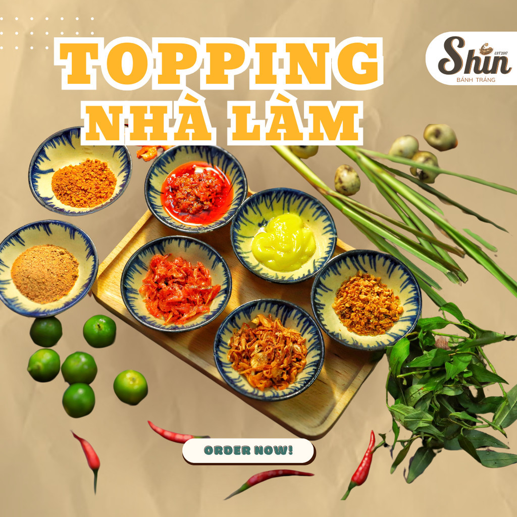 TOPPING SIÊU NGON SIZE TÚI ZIP LỚN