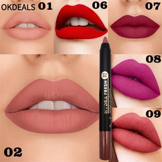 Son Môi Dạng Bút Chì Màu Nhung Lì Quyến Rũ Lâu Trôi Không Thấm Nước OKDEALS