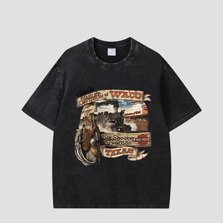 Áo thun ngắn tay cổ điển 100% Cotton nam dáng rộng in hình cỡ lớn M-5XL