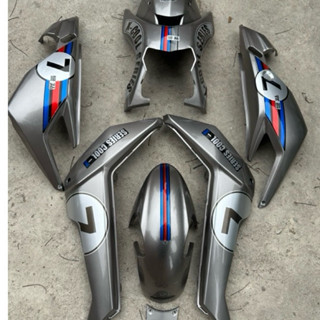 Bộ nhựa 6,7,8 món lắp xe điện Xmen đèn bi cầu- tặng kèm 4 ốc lắp mặt nạ nhỏ vào mặt nạ lớn phụ tùng xe điện