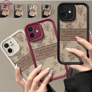 Dành Cho Vivo Y78 Y27 Y36 Y77 Y76 Y27S Y17S Y35 Y16 Y56 Vỏ INS Retro Hoa Mắt Thiên Thần Vỏ Điện Thoại + Dây Buộc Mềm
