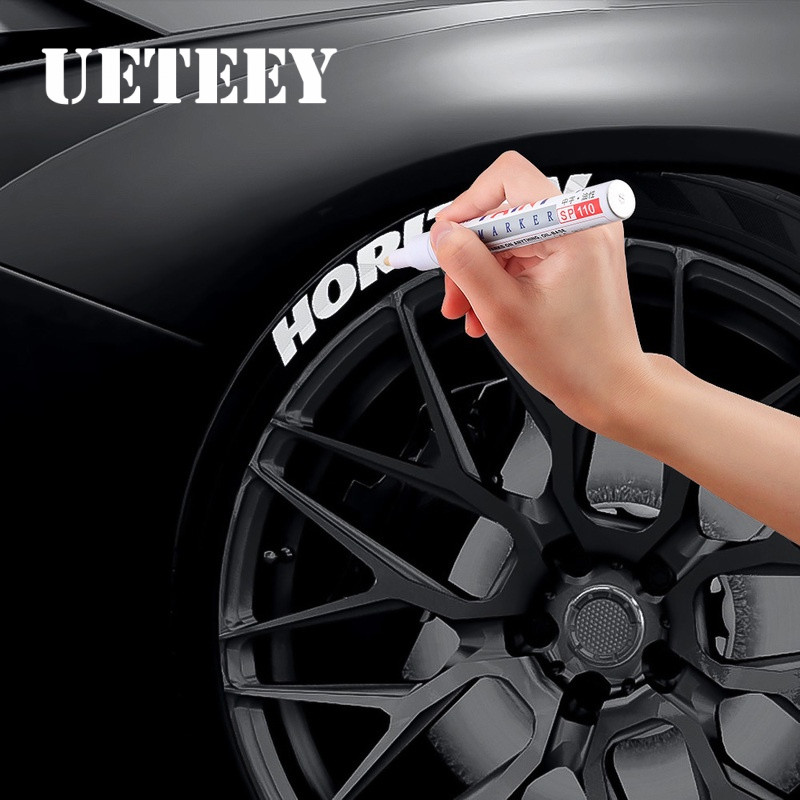 1 Chiếc Xe Sơn Bút Chống Thấm Nước Bánh Xe Ô Tô Lốp Sơn Dầu Bút Đánh Dấu Tự Động Cao Su Lốp Tread CD Kim Loại Bút Sơn Thường Trực