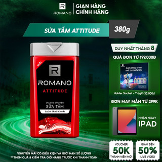 Sữa tắm Romano hương nước hoa 380g