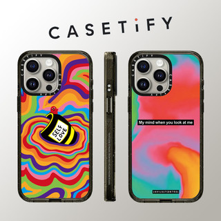 Casetify Graffiti Màu sắc nghệ thuật Vỏ điện thoại Acrylic chống sốc cho iPhone 15 Pro Max 14 Plus 13 ProMax 12 12Pro Vỏ bảo vệ cứng bằng điện thoại chống sốc
