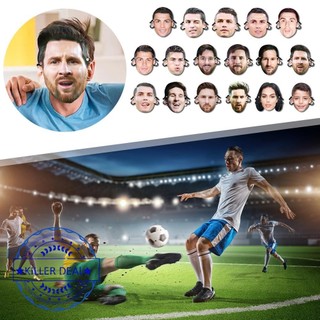 C Ronaldo Mesi European Cup Live Team Building Mask World Star Mask Mặt nạ Halloween Cup Cosplay S5m4